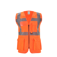 quality high visibility reflective safety straps vest with logo